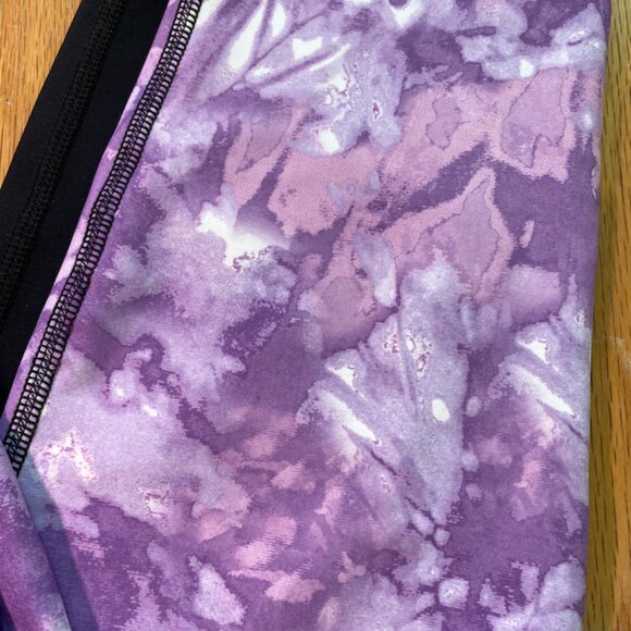 NWT, Daub + Design XL Leggings, Purple, Asymmetrical Tie-Dye - Picture 4 of 5
